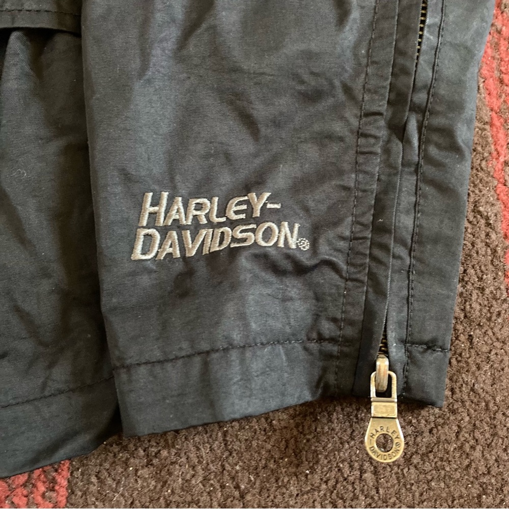 Harley-Davidson Women's 2XL Black Jacket Coat Logo Motorcycle Riding Vintage - Picture 4 of 11